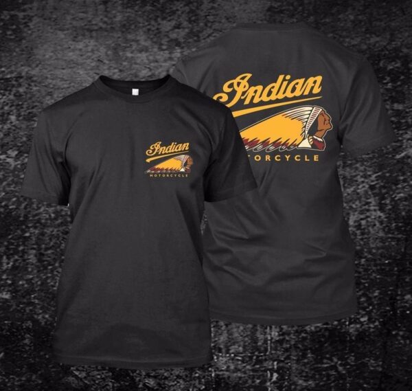 yellow design black t-shirt
