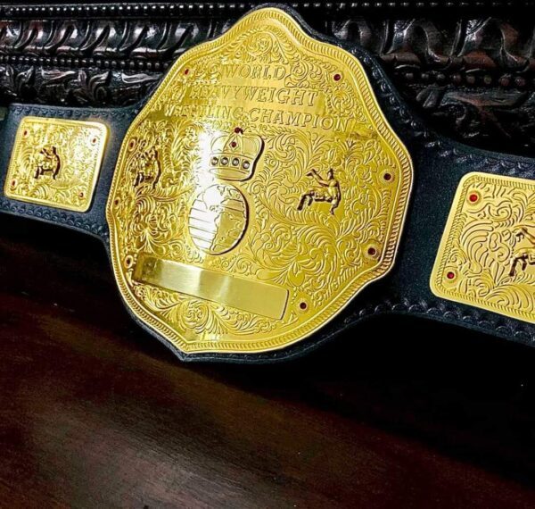 golden wrestling belts