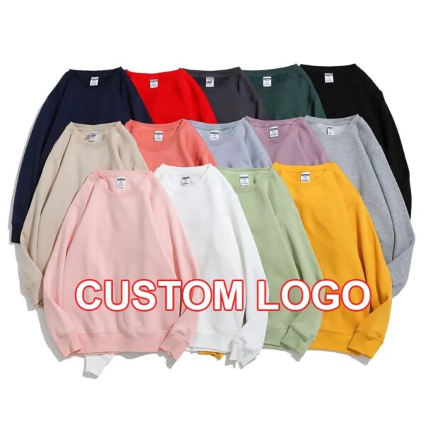New Crew Neck 3D Puff Print Hoodies Custom 3D Logo Embossed Sweatshirt