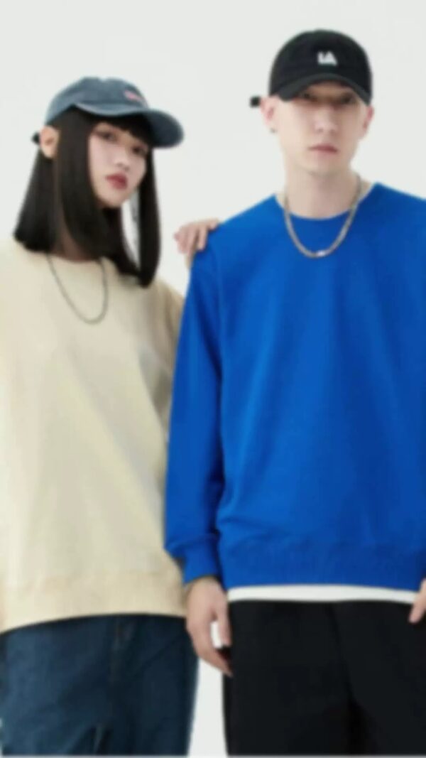 OEM Printed Plain Pullover Crew Neck Custom Long Sleeve Sweatshirts