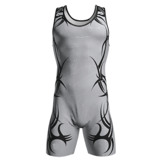 Grey Wrestling Singlet