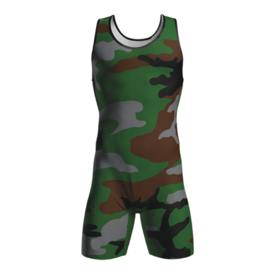 Camouflage Wrestling Singlet
