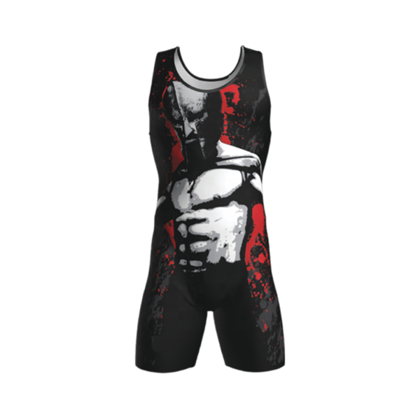 Dark Themed Wrestling Singlet