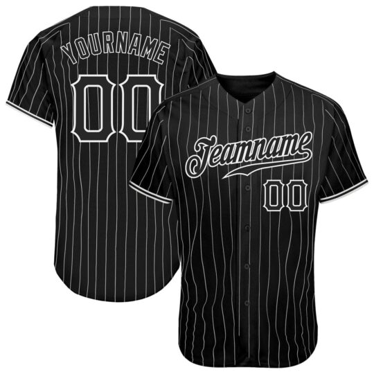 Black & White Baseball Uniform
