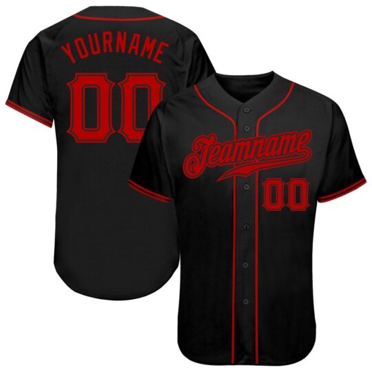 Black & Red Baseball Uniform