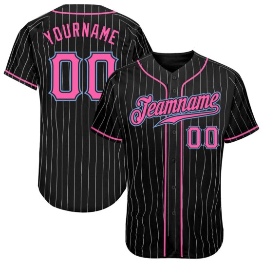 Black & Pink Baseball Uniform