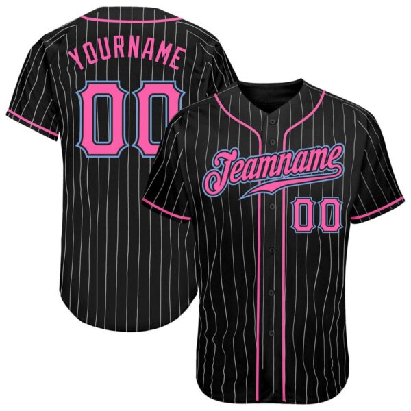 Black & Pink Baseball Uniform
