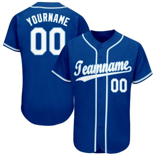 Blue & White Baseball Uniform
