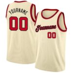 Cream Colored Basketball Uniform