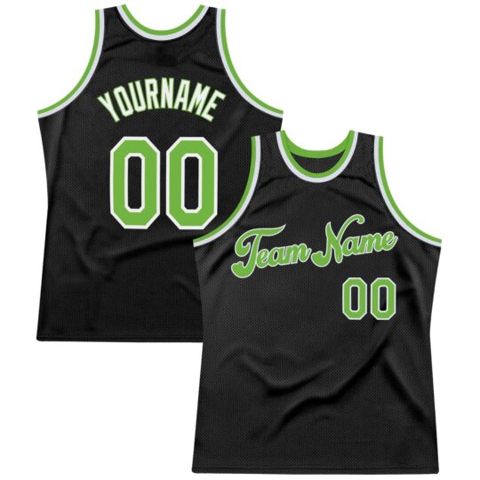 Black & Green Basketball Uniform