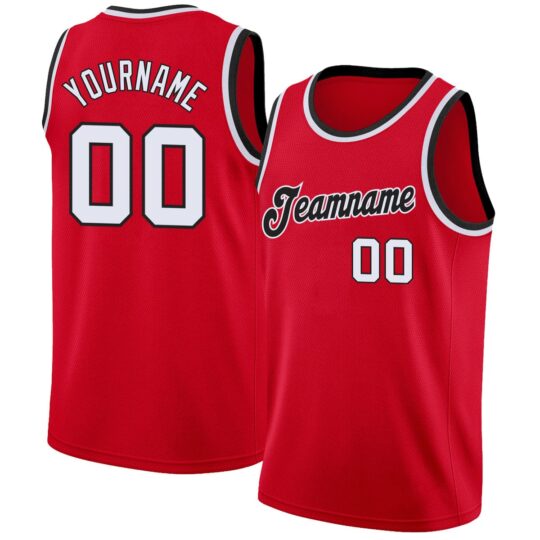 Bright Red Basketball Uniform