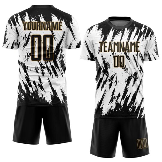 Black & White Design Football Uniform