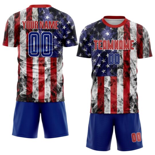 USA Flag Design Football Uniform