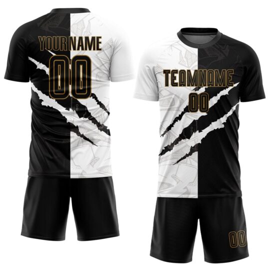 Black & White Football Uniform