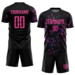Blue & Pink Sprinkled Colors Sublimation Printing Football Uniform