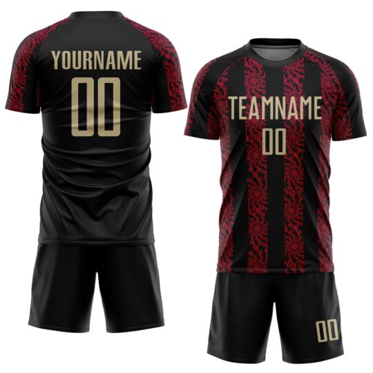 Black & Maroon Football Uniform