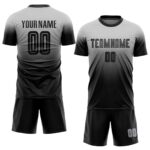 Black & White Fade Design Football Uniform