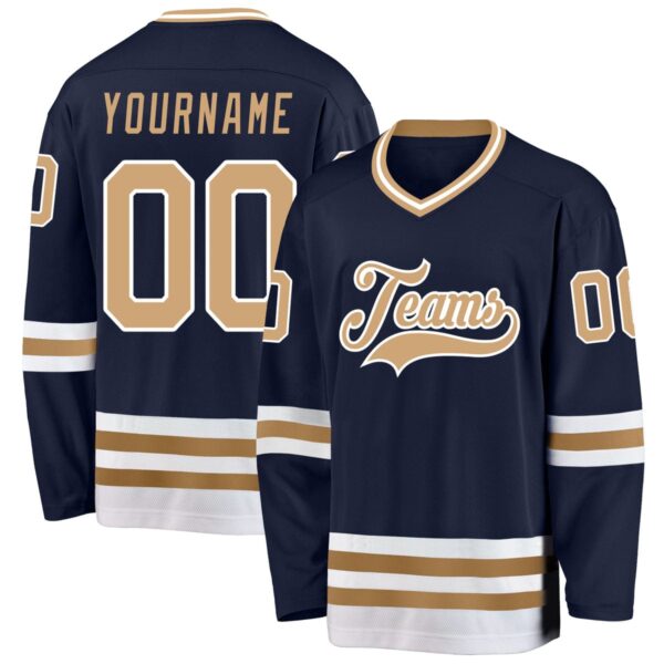 Light Blue and Yellow Hockey Uniform