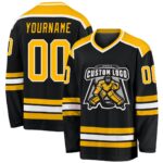 Custom Black & Yellow Hockey Uniform