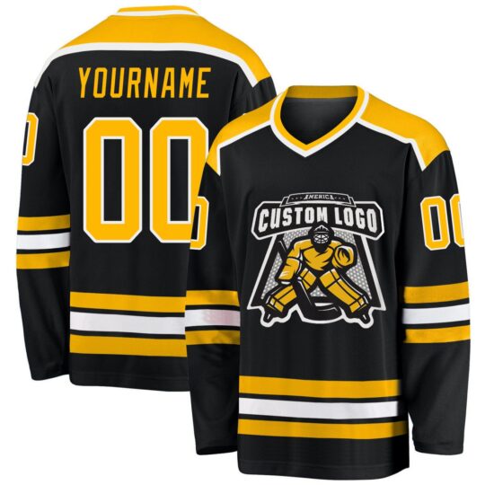 Custom Black & Yellow Hockey Uniform