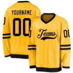 Bright Yellow & Black Hockey Uniform