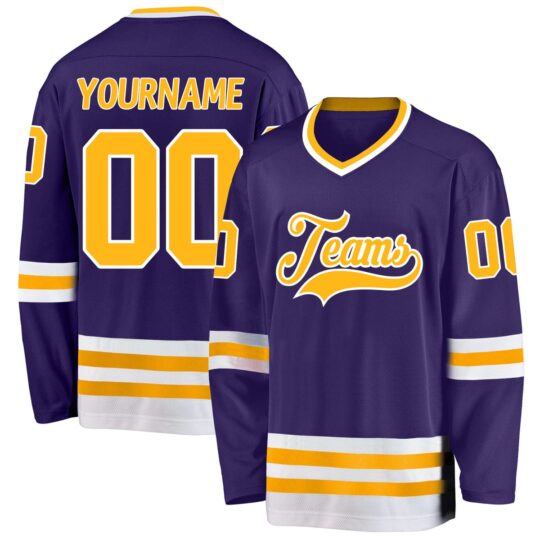Purple & Yellow Hockey Uniform