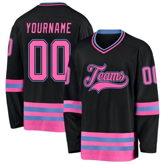 Black & Pink Hockey Uniform