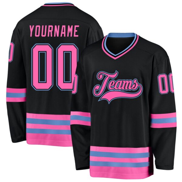Black & Pink Hockey Uniform