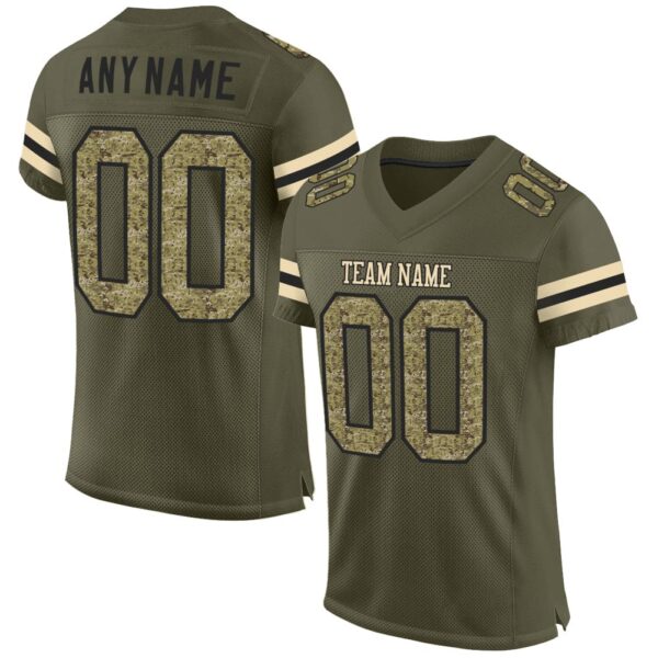Green-Brown American Football Uniform