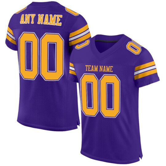 Purple & Orange American Football Uniform