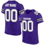 Purple & White American Football Uniform