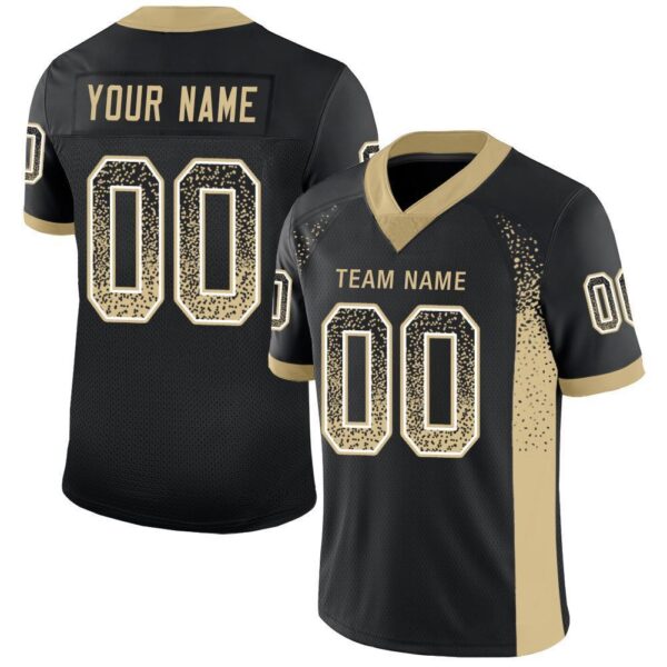 Black & Golden American Football Uniform