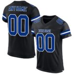 Black & Dark Blue American Football Uniform