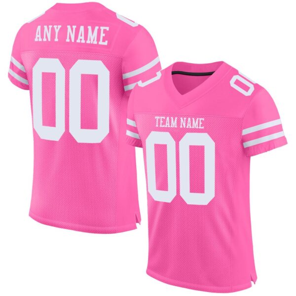Pink & White American Football Uniform