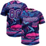 Multi Colored Sublimation Design Softball Uniform