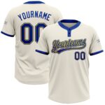 White & Blue Softball Uniform