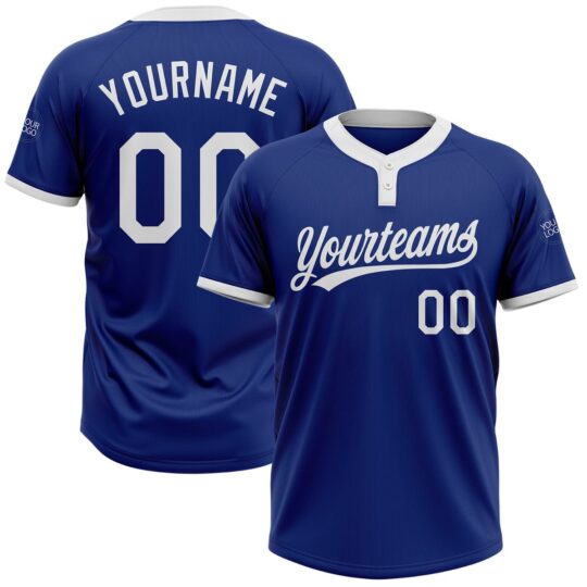 Blue & White Colored Softball Uniform