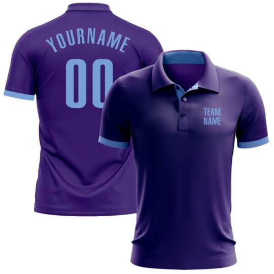 Purple & Blue Polo Shirts