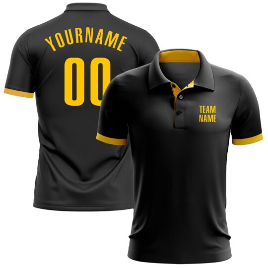 Black & Yellow Polo Shirts
