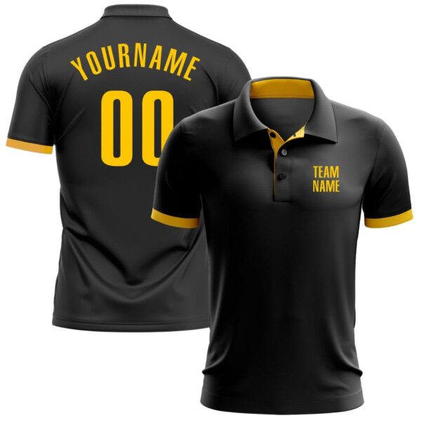 Black & Yellow Polo Shirts