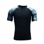 Black Half Sleeves Rashguard