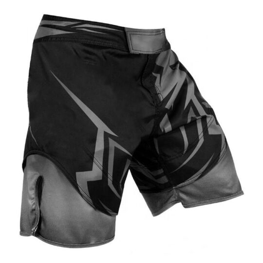 Black & Silver MMA Shorts
