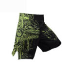 Black & Neon Green MMA Shorts