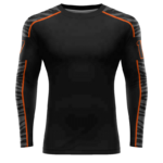 Black & Orange Rashguard