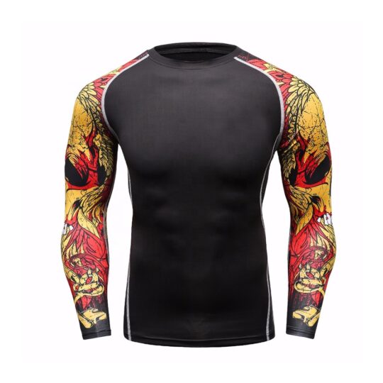 Black Rashguard with Sublimated Sleeves