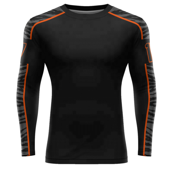 Black & Orange Rashguard