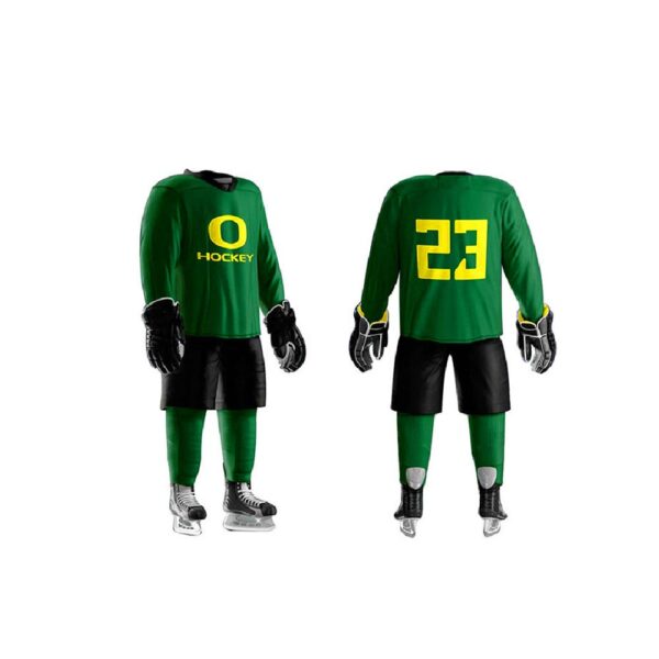 Green & Black Ice Hockey Uniform