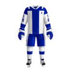 White & Multi Colored Ice Hockey Uniforms