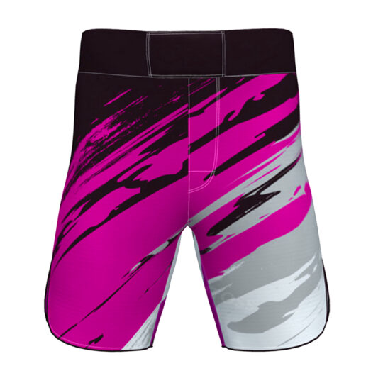Black, Pink & White MMA Shorts