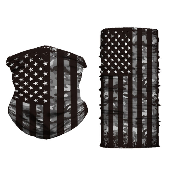 Dark USA Flag Themed Neck Buff